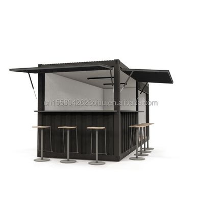 20ft Stahlrahmen vorgefertigter Lebensmittel-Stand Container mit Aluminiumfenstern und galvanisierten Stahl biegen