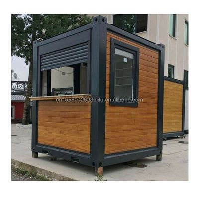 Sandwich Panel Tür Container Häuser 40ft Zwei Schlafzimmer für Glas Tür Wohnunterkunft
