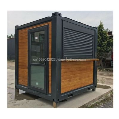 Sandwich Panel Tür Container Häuser 40ft Zwei Schlafzimmer für Glas Tür Wohnunterkunft