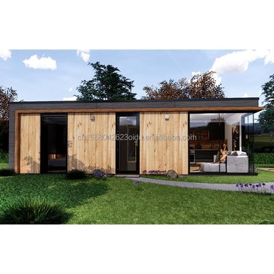 Stahlrahmen Galvanisiertes Stahl biegen 180g Modernes Design Vorgefertigtes Containerhaus für Wohnraum im Freien