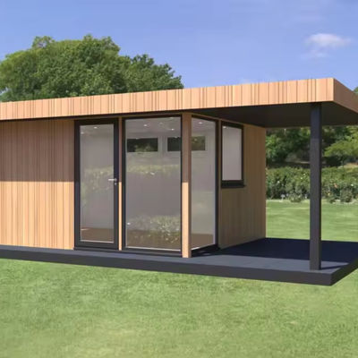 Wand 50/75/100mm Wellen Sandwich Panel Erweiterbare Stahl Außen Wohneinheit Holz Prefab Haus für mobile Wohnen 20ft/40ft