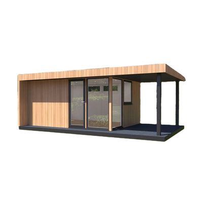 Wand 50/75/100mm Wellen Sandwich Panel Erweiterbare Stahl Außen Wohneinheit Holz Prefab Haus für mobile Wohnen 20ft/40ft