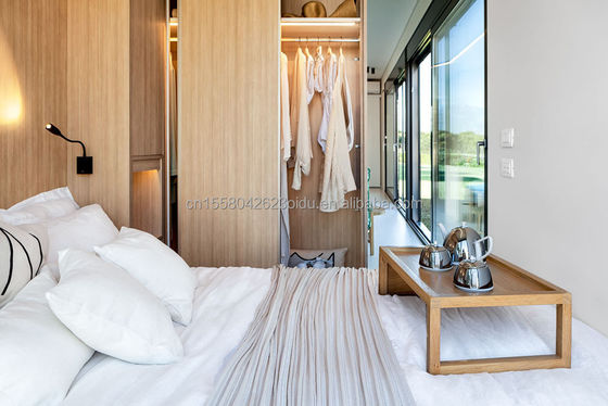 Mieten eines Holzhauses für Hotelunterkünfte