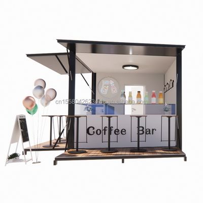 Schnelle und bequeme Verkaufsstelle kundenspezifische Farbe Einzelhandel in einem 10ft Pop-Up-Coffee Shop mit Wand 50/75/100mm Welle Sandwich Panel