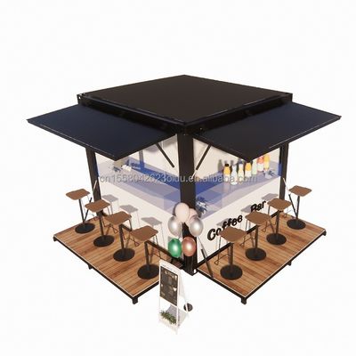 Schnelle und bequeme Verkaufsstelle kundenspezifische Farbe Einzelhandel in einem 10ft Pop-Up-Coffee Shop mit Wand 50/75/100mm Welle Sandwich Panel