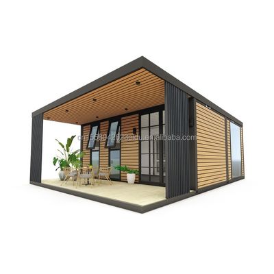 Leicht zu montierende 20ft leichte Stahl-Villa mit Fenstern aus Aluminiumlegierung
