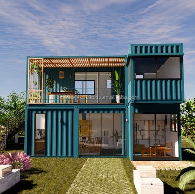 Spezialisierte, erweiterbare Containerhäuser Luxusvorgefertigte Villenhäuser für Familien oder Ferienhotels anderer Designstil