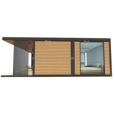 Leicht zu montierende 20ft leichte Stahl-Villa mit Fenstern aus Aluminiumlegierung