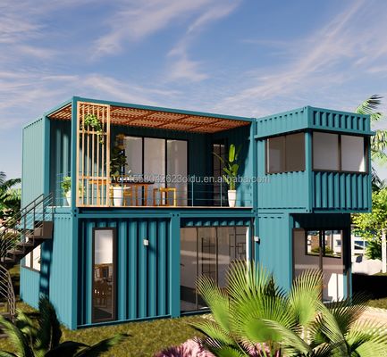 Spezialisierte, erweiterbare Containerhäuser Luxusvorgefertigte Villenhäuser für Familien oder Ferienhotels anderer Designstil