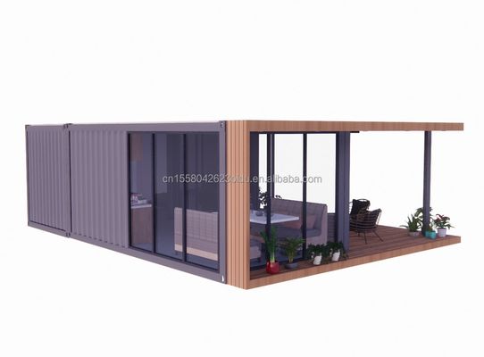 20 Fuß Luxus Mobilhaus mit Wohnzimmer und Aluminiumoxid Fenster kundenspezifische Flat Villas