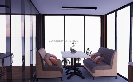 20 Fuß Luxus Mobilhaus mit Wohnzimmer und Aluminiumoxid Fenster kundenspezifische Flat Villas