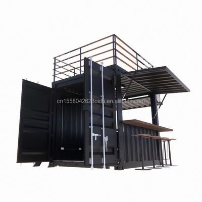 Mini 10ft Pop-up-Shop robuster Stahlrahmen Container Barstand mit galvanisiertem Stahl biegen