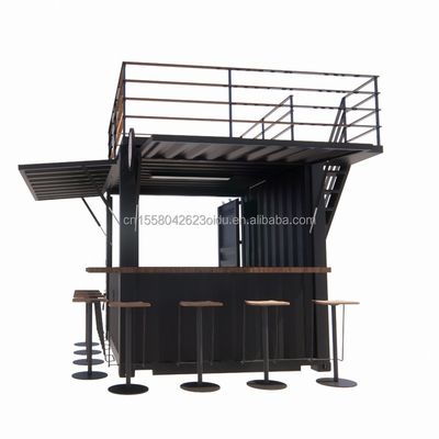Mini 10ft Pop-up-Shop robuster Stahlrahmen Container Barstand mit galvanisiertem Stahl biegen