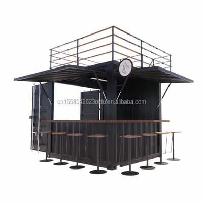 Mini 10ft Pop-up-Shop robuster Stahlrahmen Container Barstand mit galvanisiertem Stahl biegen