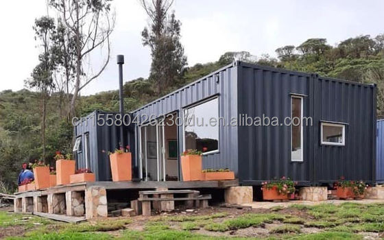 Modernes Design Flat Pack Container 20 FT Vorgefertigtes Stahlhaus für den Außenbereich oder Camping Low Cos