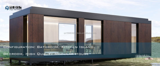 Moderne Gestaltung Stil kundenspezifische Farbe Holz Vorgefertigte Containerhaus Stahl Sandwich Panel Hotel Toiletten für den Außenbereich