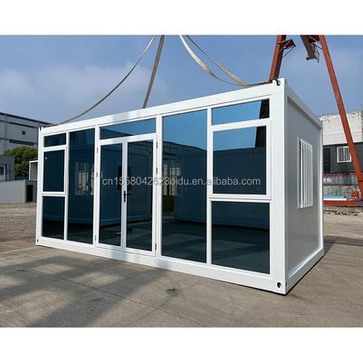 Galvanisierte Stahlquadratrohre Hauptstruktur Vorgefertigte kleine Raum Containerhaus für Baustelle Lagerhaus Familie