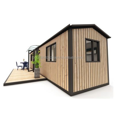 angepasste Farbe Holzhäuser für die Familie aus Stahl Sandwich Panel und galvanisierte Stahl quadratische Rohre