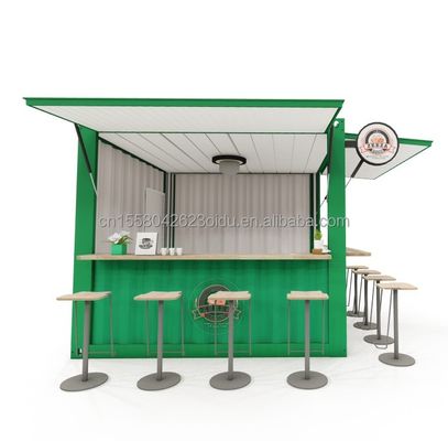 10ft und 20ft Container Kaffeeshops mit Aluminiumlegierung Fenster Portable Pop Up Cafe Bar