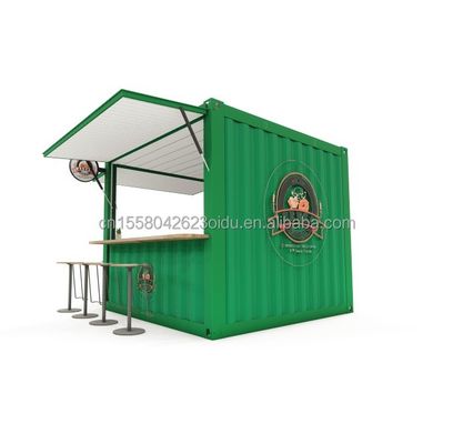 10ft und 20ft Container Kaffeeshops mit Aluminiumlegierung Fenster Portable Pop Up Cafe Bar