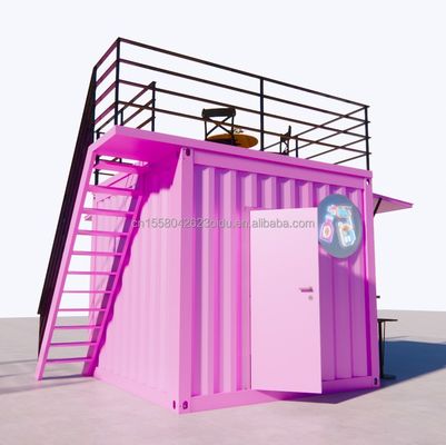 Verzinkte Stahlquadratrohre für Geschäfte 10ft Pop-up mobile vorgefertigte Container Restaurant Straßen-Food-Kiosk