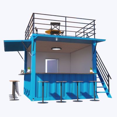 10ft vorgefertigtes Restaurant-Shop Straßen-Food-Kiosk-Container Pop-Up Mobile Mini-Shipping-Container mit Hotel-Design