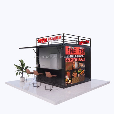 Moderner Design Stil 10ft Container Sentry Box Fast Food Truck Mobiler Kaffee Truck Bar Convenience Store