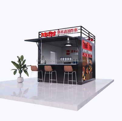 Moderner Design Stil 10ft Container Sentry Box Fast Food Truck Mobiler Kaffee Truck Bar Convenience Store