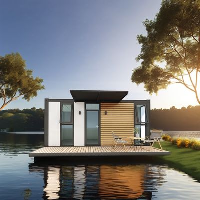Flat Pack Container EU kundenspezifischer moderner Luxus 20ft vorgefertigtes Holzhaus mit Stahlkonstruktion Garten vorgefertigt im Stil des modernen Designs der Mitte des Jahrhunderts