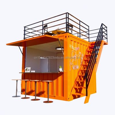 10 Fuß vorgefertigter Container-Laden für Fast Food Kaffeebars kundenspezifische Farb-Supermarkt-Option aus Shanghai