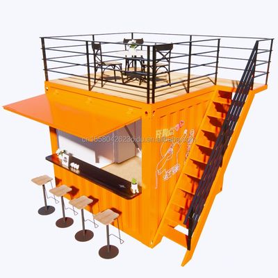 10 Fuß vorgefertigter Container-Laden für Fast Food Kaffeebars kundenspezifische Farb-Supermarkt-Option aus Shanghai