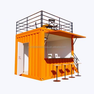 10 Fuß vorgefertigter Container-Laden für Fast Food Kaffeebars kundenspezifische Farb-Supermarkt-Option aus Shanghai