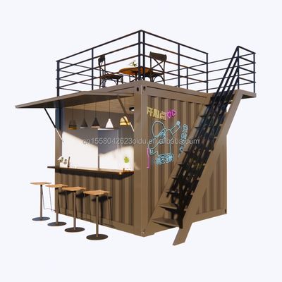 Modernes Design Supermarkt Mobilbehälter Kaffeebar Häuser 10ft Mini-Popup-Shop