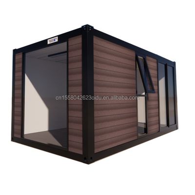 20ft modernes Design vorgefertigtes Holzhaus Stahlmaterial winziges Containerhaus für Hotel/Paar Beruf Aufenthalt im Freien
