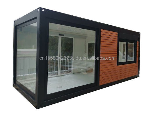 20ft modernes Design vorgefertigtes Holzhaus Stahlmaterial winziges Containerhaus für Hotel/Paar Beruf Aufenthalt im Freien