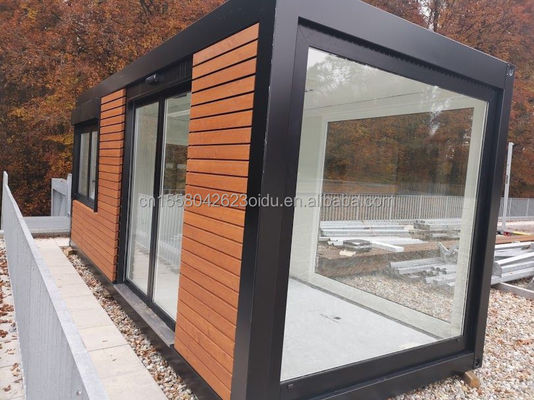 20ft modernes Design vorgefertigtes Holzhaus Stahlmaterial winziges Containerhaus für Hotel/Paar Beruf Aufenthalt im Freien