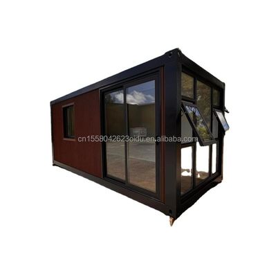 20ft modernes Design vorgefertigtes Holzhaus Stahlmaterial winziges Containerhaus für Hotel/Paar Beruf Aufenthalt im Freien
