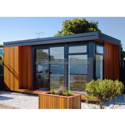Anpassbares Luxus Holzcontainer Haus Modernes Design Stahl vorgefertigter Außen 20ft 40ft Erweiterbarer Container