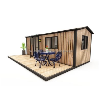 Anpassbares Luxus Holzcontainer Haus Modernes Design Stahl vorgefertigter Außen 20ft 40ft Erweiterbarer Container