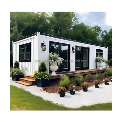 Moderner Design Stil 40ft Zwei Schlafzimmer Klappbehälter kundenspezifische Farbe und Glas Tür für das Wohnen im Freien