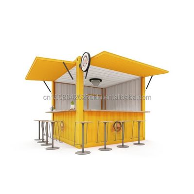 Verzinkte Stahlbiegung 180g 10FT Mini-Pop-up-Shop Container Kaffeeshop/Bar/Fast-Food-Restaurant/Lebensmittelgeschäft/Kiosk/Stand