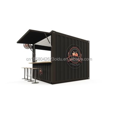 Verzinkte Stahlbiegung 180g 10FT Mini-Pop-up-Shop Container Kaffeeshop/Bar/Fast-Food-Restaurant/Lebensmittelgeschäft/Kiosk/Stand