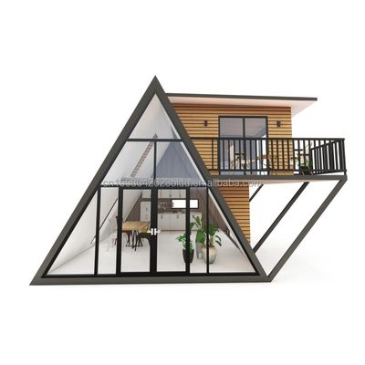 20ft oder 40ft Hotel Trennbares und Erweiterbares Dreieck Struktur Kleine Kabine A-Rahmenhaus für Schlafzimmer oder Villa