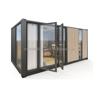 Anpassbares modernes Design Erweiterbares Containerhaus mit Stahl-Sandwich-Panel-Material und Fenstern aus Aluminiumlegierung