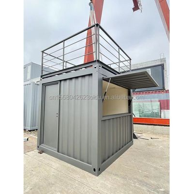 10ft Mini Pop Up Shop Container House Restaurant Shop Straßen-Food Kiosk Container mit galvanisierten Stahl quadratischen Rohren