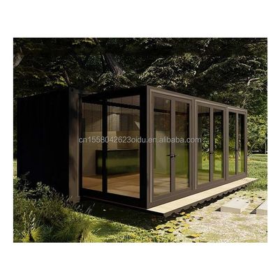 Erweiterbarer Container Gartenhaus mit Schlafzimmer Außenanwendung Stahl Sandwich Panel Material und angepasste Farbe