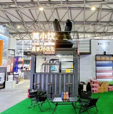 10ft Mini Pop Up Shop Container House Restaurant Shop Straßen-Food Kiosk Container mit galvanisierten Stahl quadratischen Rohren