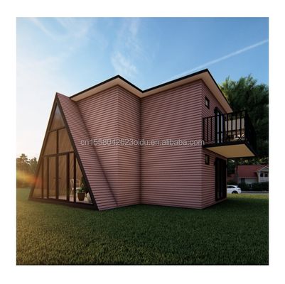 Aluminiumlegierung Modular-Dreiecks-Vorgefertigtes Haus für Hotels Modernes Design und langlebige Materialien