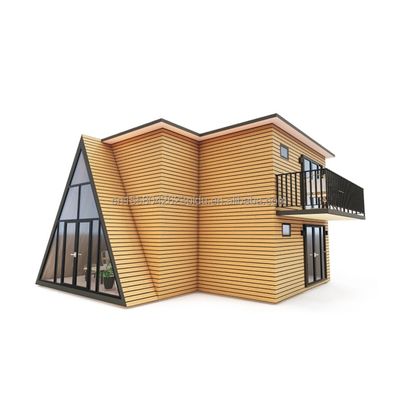 Aluminiumlegierung Modular-Dreiecks-Vorgefertigtes Haus für Hotels Modernes Design und langlebige Materialien