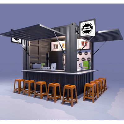Café Bar Restaurant Straße Garten Booth 10 Fuß bei 20ft oder 40ft mit 50/75/100mm Welle Sandwich Panel